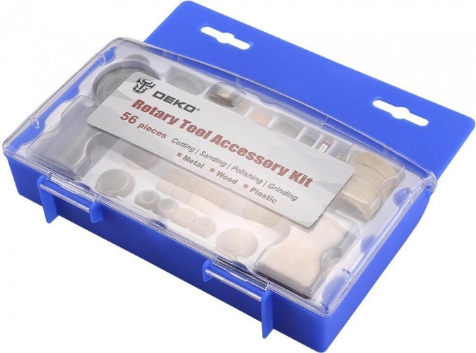 Набор оснастки для гравера DEKO DH56 (56 предметов) в кейсе 065-0784 - изображение 3