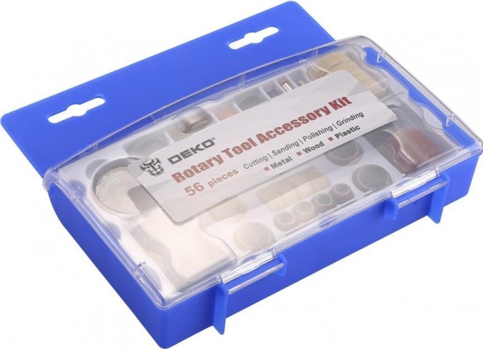 Набор оснастки для гравера DEKO DH56 (56 предметов) в кейсе 065-0784 - изображение 2