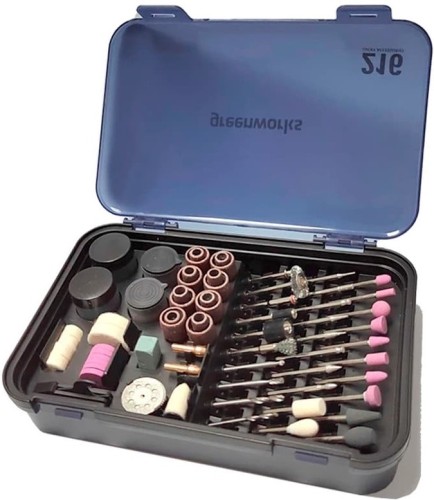 Набор оснастки для гравера GREENWORKS 3503507 216 предметов в кейсе