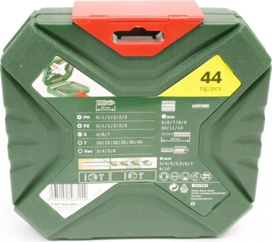 Набор оснастки универсальный BOSCH X-Line NEW GENERATION 44 предмета 2607010609 - изображение 2