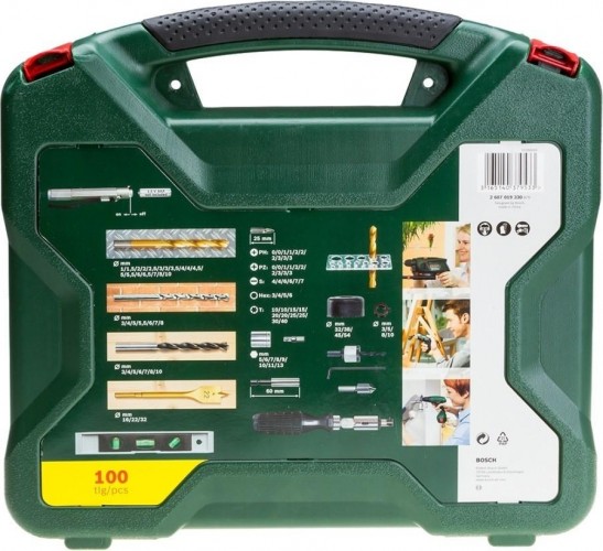 Набор оснастки универсальный BOSCH X-Line TITANIUM 100 предметов 2607019330 - изображение 3