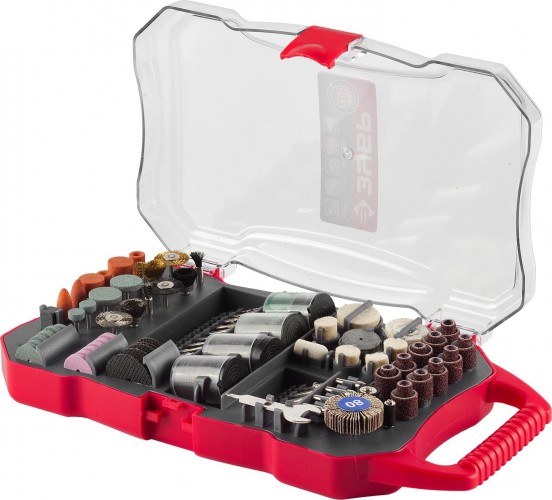 Набор оснастки универсальный ЗУБР для гравировальных машин 208 предметов 35901-H208 35901-H208