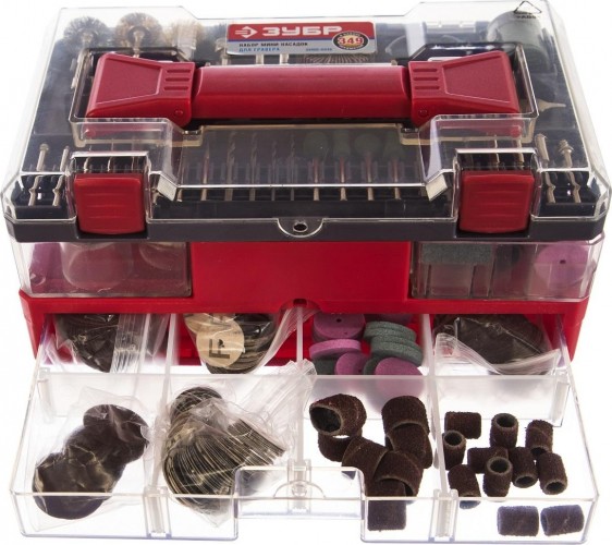 Набор оснастки универсальный ЗУБР для гравировальных машин 349 предметов 35905-H349 35905-H349 - изображение 4