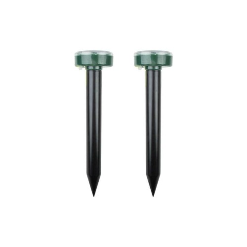 Набор отпугивателей кротов REXANT 71-0037 ультразвуковой (R 20м х2) на солн.батарее