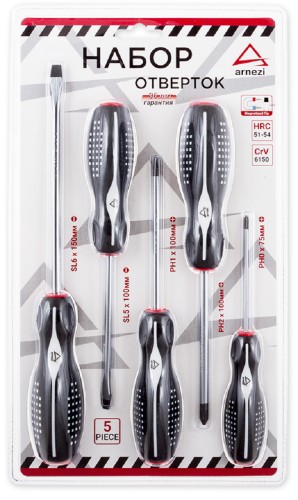 Набор отверток ARNEZI R2040004 5 пр.
