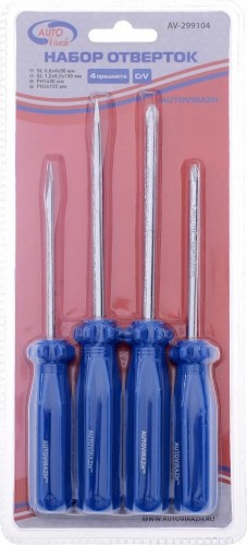 Набор отверток Autovirazh AV-299104 4 предмета