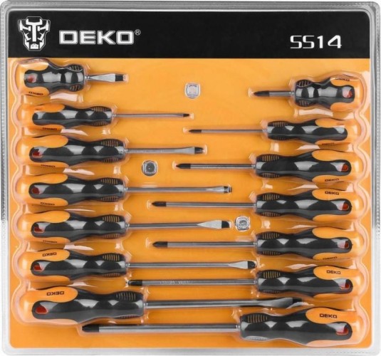 Набор отверток DEKO 14 предметов SS14 065-0604 - изображение 2