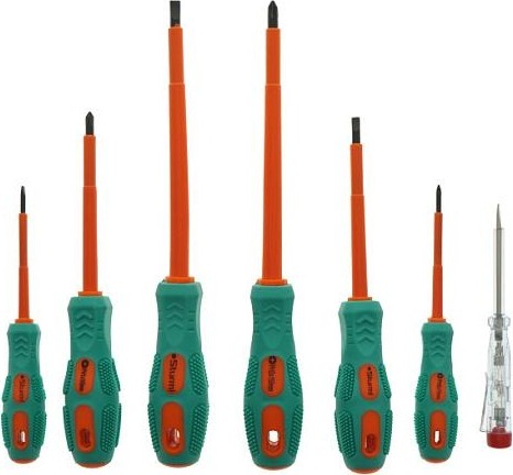 Набор отверток диэлектрических Sturm 1040-03-BSE7 7 шт, crv