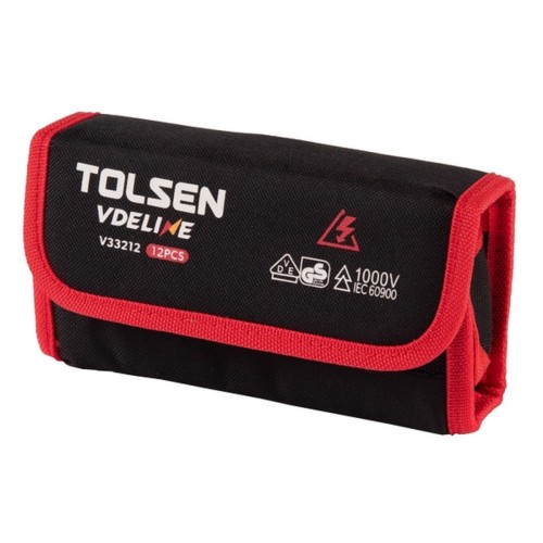 Набор отверток диэлектрических TOLSEN TTV33212 со сменными вставками 12 пр. - изображение 2