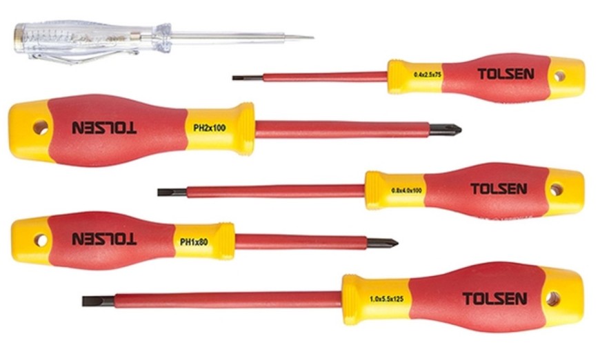 Набор отверток диэлектрических TOLSEN TTV33506 6 пр.