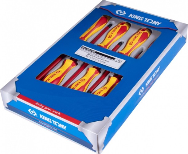 Набор отверток диэлектрических KING TONY 30607MR 7 предметов - изображение 3