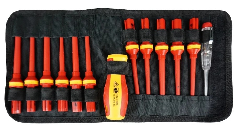 Набор отверток диэлектрических BERGER BG1064 до 1000V 13 пр.