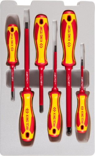 Набор отверток диэлектрических KING TONY 30606MR 6 предметов
