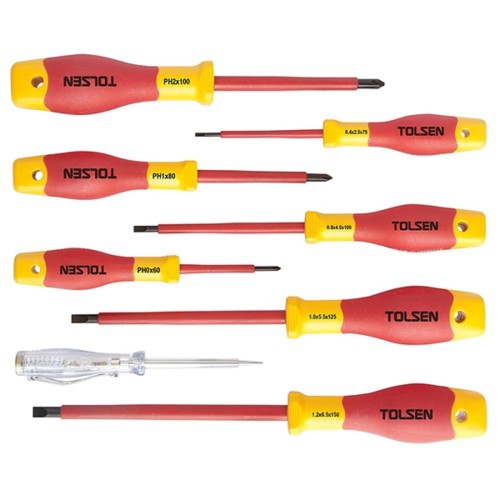 Набор отверток диэлектрических TOLSEN TTV32408 8 пр.