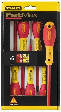 Набор отверток диэлектрических STANLEY FATMAX 0-65-441 6 предметов 0-65-441