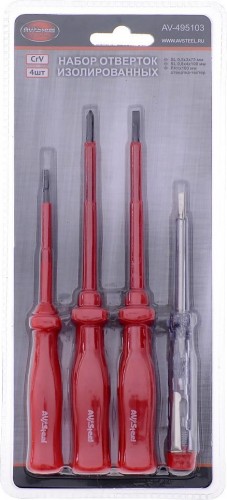 Набор отверток диэлектрических AV Steel AV-495103 3 предмета