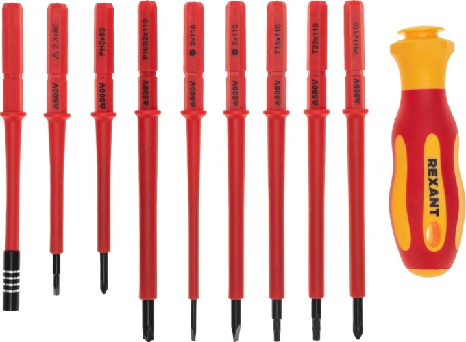 Набор отверток диэлектрических REXANT 12-4772-3 123 предмета - изображение 3