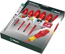 Набор отверток диэлектрических WERA Kraftform Comfort WE-031576 1160i/1165i/7 SATZ 6TLG/6 PCS WE-031576