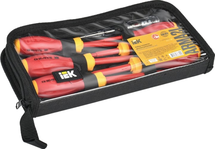 Набор отверток диэлектрических IEK ARMA2L 3 K3 7 пр. A2L3-NS30-K3-07 - изображение 2