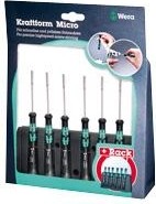 Набор отверток для электронщиков WERA Kraftform Micro 2069/6 SATZ 6TLG.   WE-118158 WE-118158