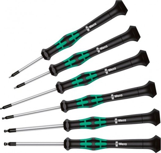 Набор отверток для электронщиков WERA Kraftform Micro 2052/6 SATZ 6TLG.   WE-118156 WE-118156