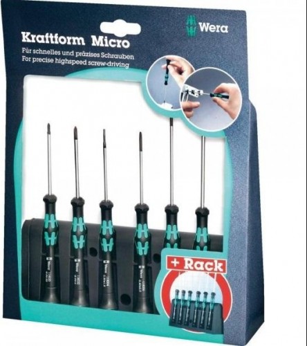 Набор отверток для электронщиков WERA Kraftform Micro 2035/6 B SATZ 6 TLG.   WE-118152 WE-118152