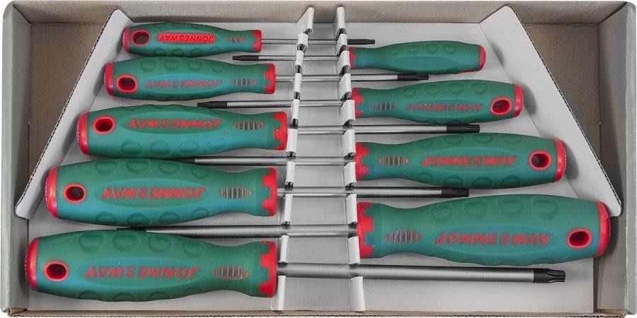Набор отверток JONNESWAY D71T109S стержневых TORX® ANTI-SLIP GRIP, 9 предметов 048716 - изображение 2