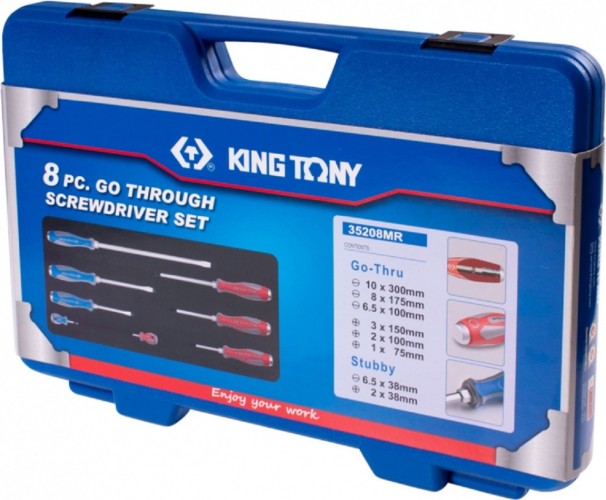 Набор отверток KING TONY 35208MR в кейсе, 8 пр. - изображение 4
