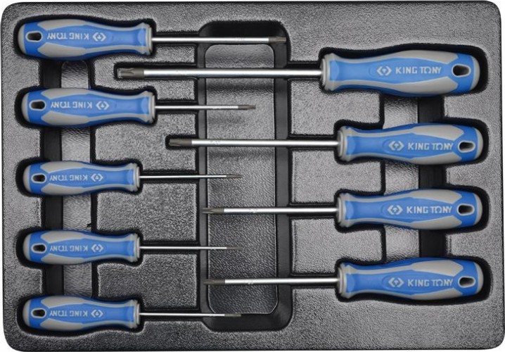 Набор отверток KING TONY 9 предметов ложемент 9-31909PR 9-31909PR