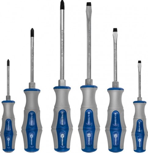 Набор отверток Кобальт 646-621 ударных ultra grip s2 (6 шт.) - изображение 2