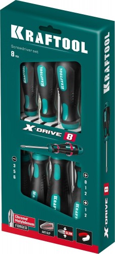 Набор отверток KRAFTOOL Х-Drive-8 8 предметов 250081-H8 - изображение 5