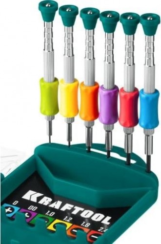 Набор отверток KRAFTOOL Precision-6 часовых для точных работ, 6 пред. 25679 - изображение 5