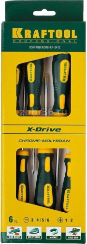 Набор отверток KRAFTOOL "X-DRIVE" 6 шт 250081-H6_z01 - изображение 3