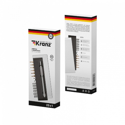 Набор отверток Kranz KR-12-4751 для точных работ RA-01, 25 пр. - изображение 5