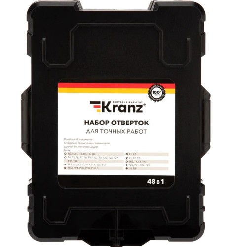 Набор отверток Kranz KR-12-4775 для точных работ 48 пр. - изображение 5