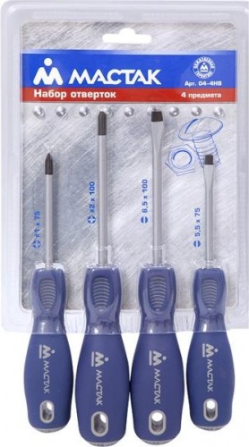Набор отверток МАСТАК 04-4HB 4 предмета