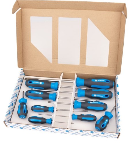 Набор отверток Norgau NBS151-161-010 10 предметов 062211210 - изображение 3