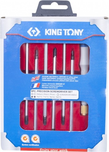 Набор отверток прецизионных KING TONY 32607MR 8 предметов - изображение 3