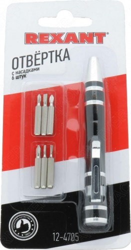 Набор отверток REXANT 12-4705 с насадками 6 шт. - изображение 4