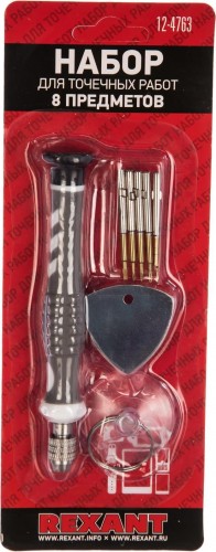 Набор отверток REXANT 12-4763 для точечных работ 8 предметов - изображение 2
