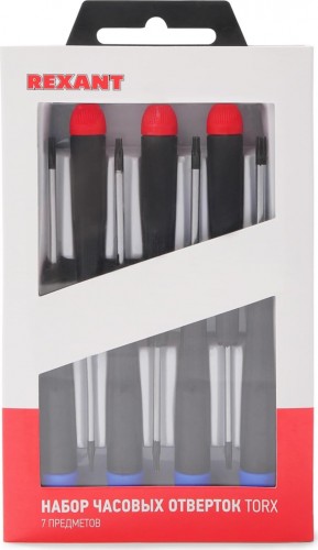 Набор отверток REXANT 12-6041 часовых torx 7 предметов