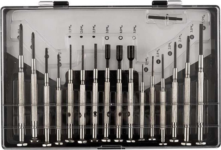 Набор отверток REXANT 12-6051 часовых 16 предметов - изображение 2