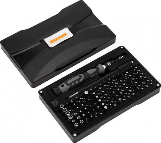 Набор отверток REXANT XA-05 для точных работ 106 предмета 12-4755