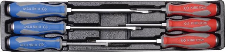 Набор отверток силовых KING TONY 6 предметов ложемент 9-30206MR 9-30206MR