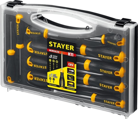 Набор отверток STAYER Hercules-K11 11 шт. 25055-H11 - изображение 2