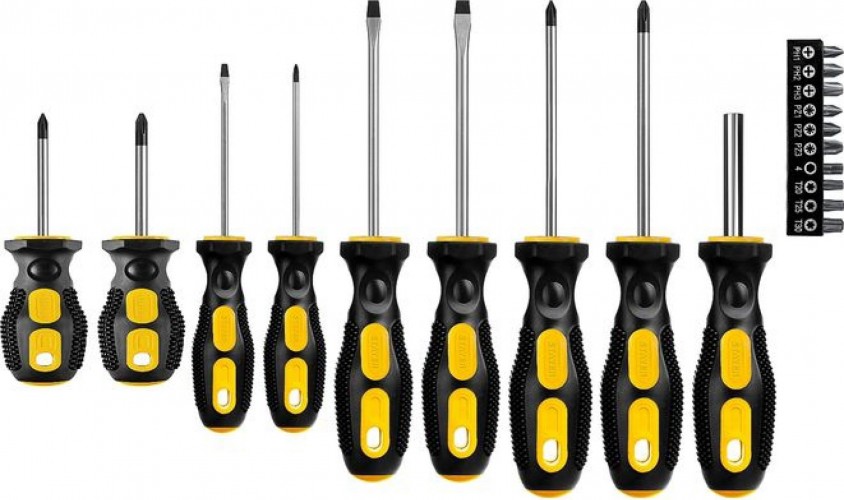 Набор отверток STAYER Maxfix с отверткой-битодержателем и битами, 19 предметов 2513-H19_z01