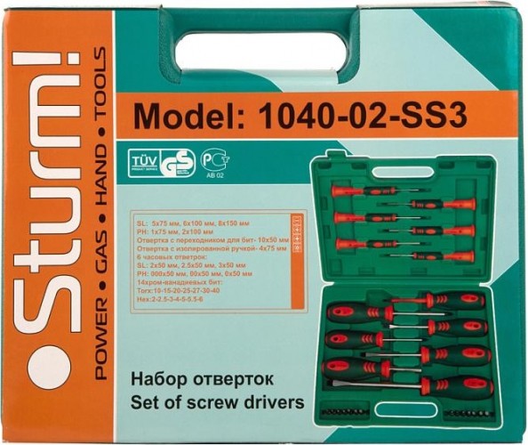 Набор отверток Sturm 1040-02-SS3 28 пред. - изображение 2