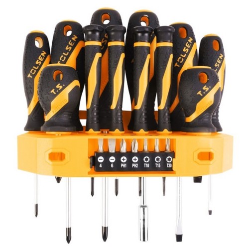 Набор отверток TOLSEN TT20183 "GRIPro", подвесной, 19 пр.