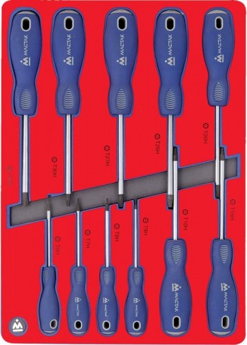 Набор отверток TORX в лотке МАСТАК 5-4411 11 предметов