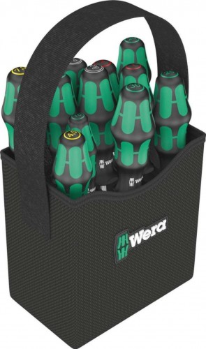 Набор отверток WERA 05004313001 kraftform 2go 300 в сумке, 11 пр. WE-004313